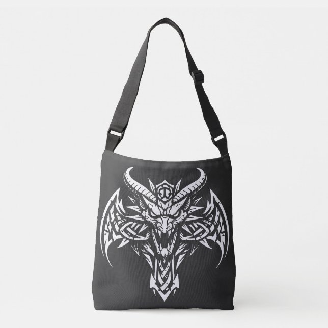 Sac Ajustable    Graphisme de tête de démon tribal par BurnsInHe (Devant)