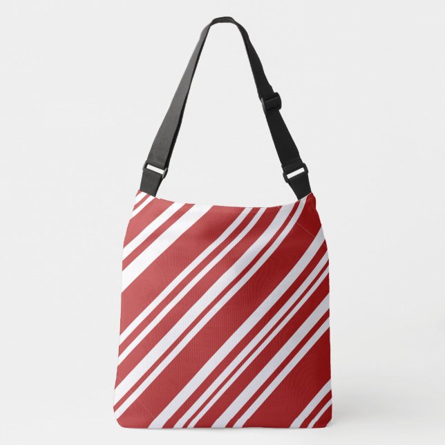 Sac Ajustable Gras Tout-Sur-Impression Rouge & Blanc Pepperments (Devant)