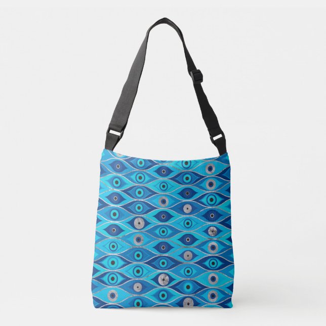 Sac Ajustable Grèce Mati Mataki - Motif des yeux malveillants de (Devant)