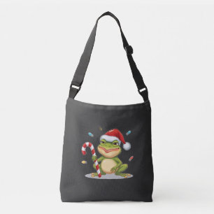 Sac Ajustable Grenouille de Noël mignonne avec canne à sucre - V