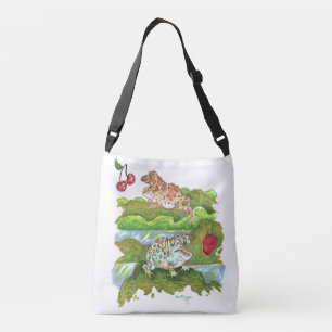 Sac Ajustable Grenouilles à cornes ornées pourchassant des fruit