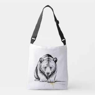 Sac Ajustable Grizzly Oear Vector Graphisme Art Portrait Animal