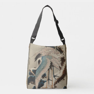 Sac Ajustable Grues sur un pin couvert de neige Hokusai