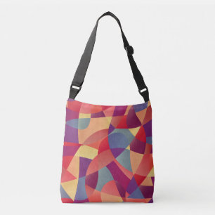 Sac Ajustable Grunge coloré : Arrière - plan des triangles géomé
