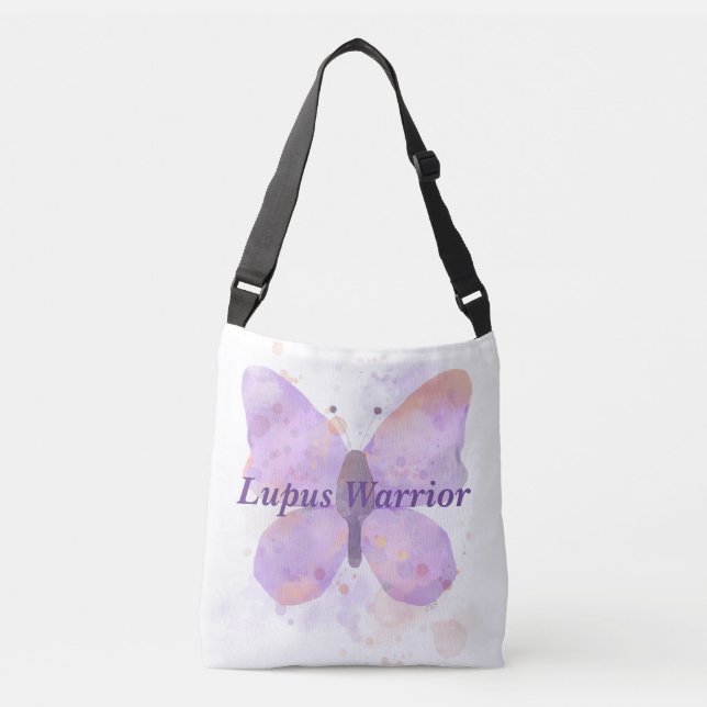 Sac Ajustable Guerrière du lupus Papillon Violet   (Devant)