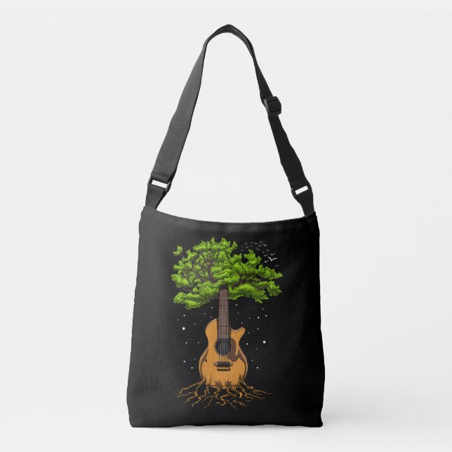 Sac Ajustable Guitare Acoustique Arbre De Vie (Devant)