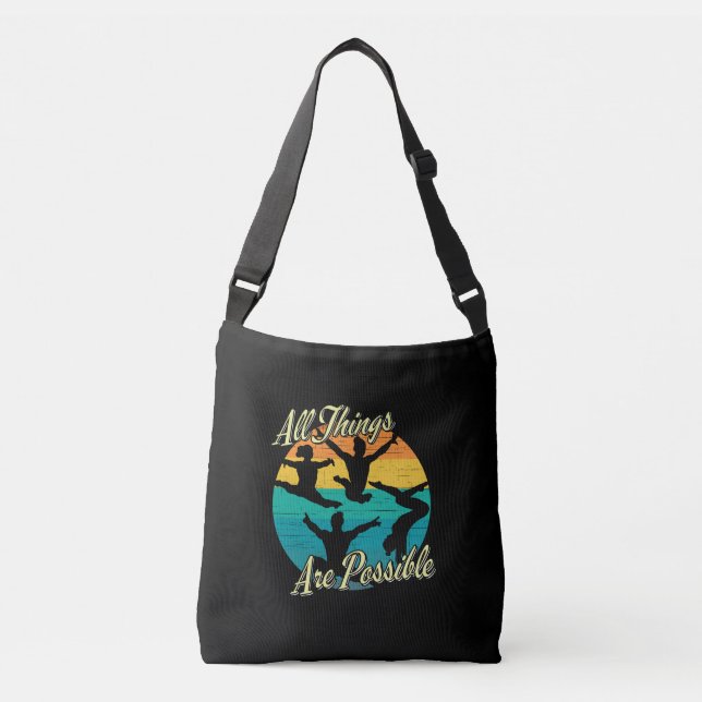 Sac Ajustable Gymnastique Féminine - Tout est Possible (Devant)