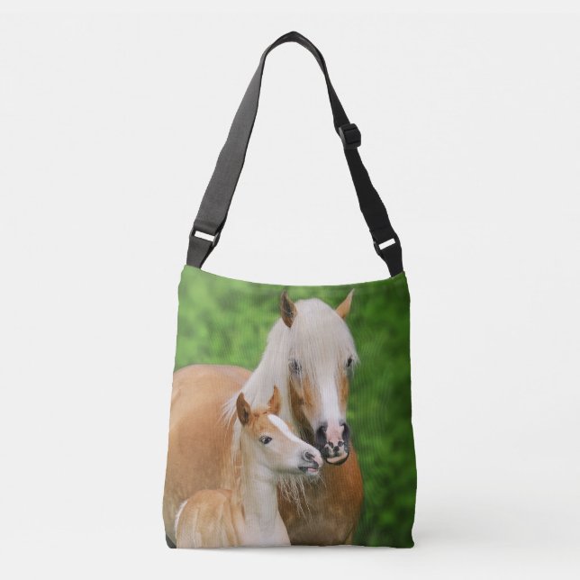 Sac Ajustable Haflinger Horses Joli Fosse Embrasse maman Photo — (Devant)