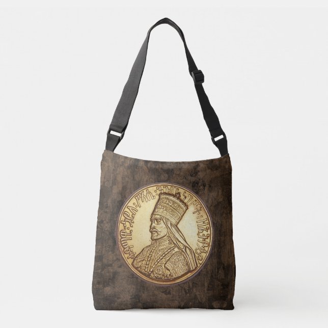 Sac Ajustable Haile Selassie - Jah Rastafari - Reggae Roots Bag (Devant)