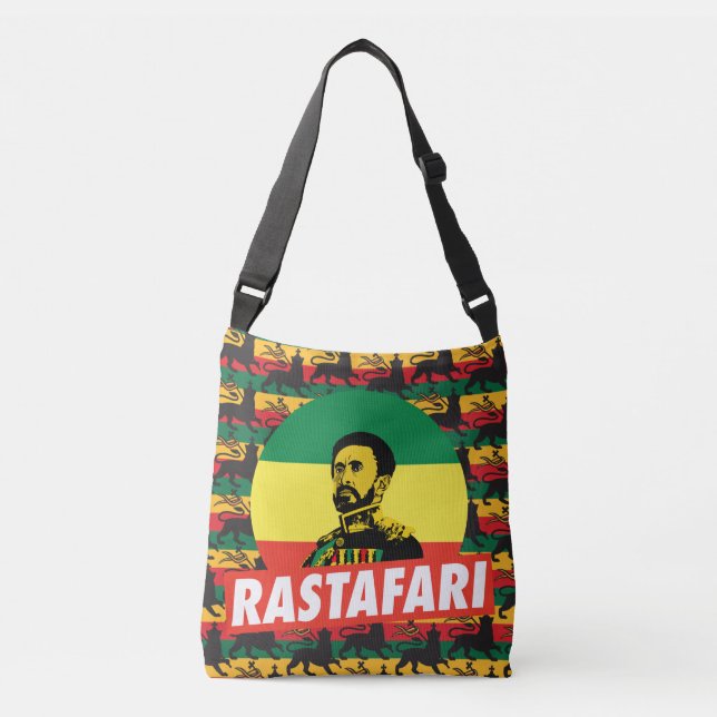Sac Ajustable Haile Selassie - Jah Rastafari - Reggae Roots Bag (Devant)