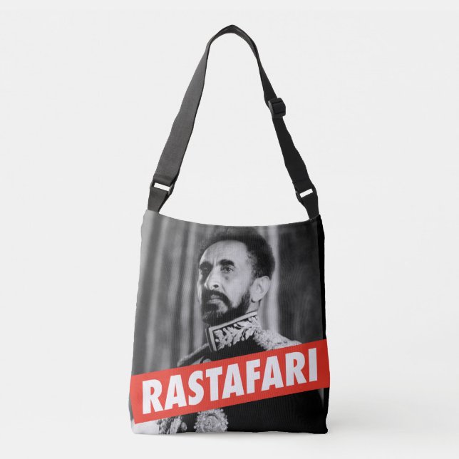 Sac Ajustable Haile Selassie - Jah Rastafari - Reggae Roots Bag (Devant)