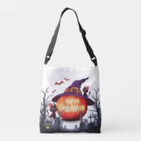 Halloween-Citrouille, sorcière Casquette et chats 