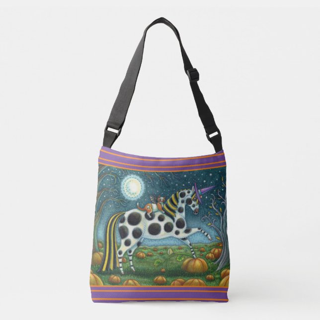 Sac Ajustable HALLOWEEN SPOTTÉ PONY ET CHAT CHAT Cheval Whimsica (Devant)