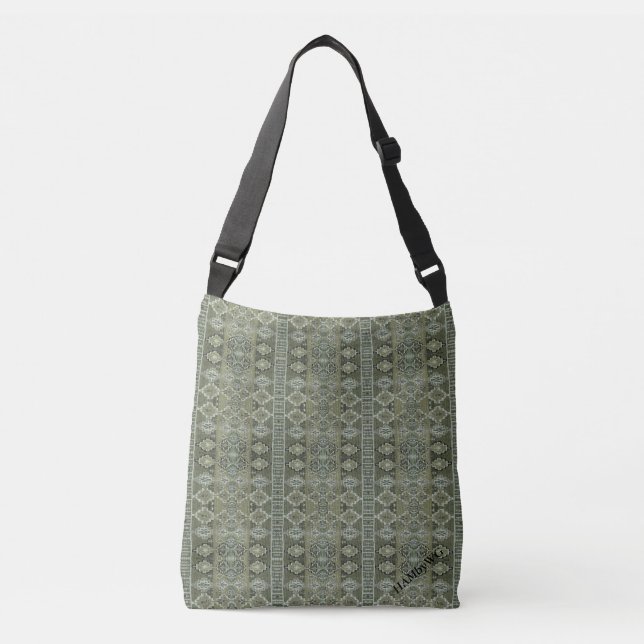 Sac Ajustable HAMbyWG - Sur l'épaule - Olive Boho (Devant)