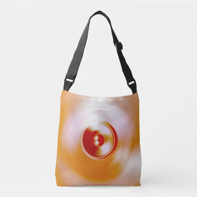 Sac Ajustable Haut-parleur de musique à rotation rouge (Devant)