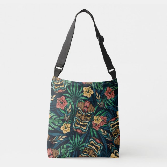 Sac Ajustable Hawaï Tiki Masque Motif tropical (Devant)