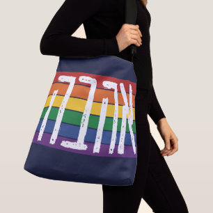 Sac Ajustable Hébreu "AHAVAH" = "AMOUR" sur un arc-en-ciel - Jui