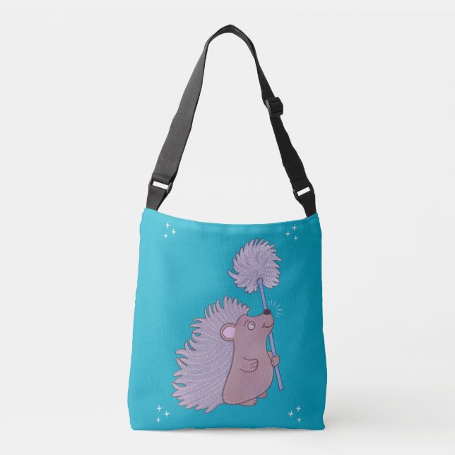 Sac Ajustable Hérisson avec Pissenlit | Douce Art Populaire de l (Devant)