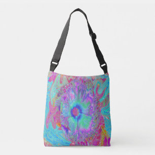 Sac Ajustable Hibiscus Bleu Psychedelique Rétro Arc-en-ciel
