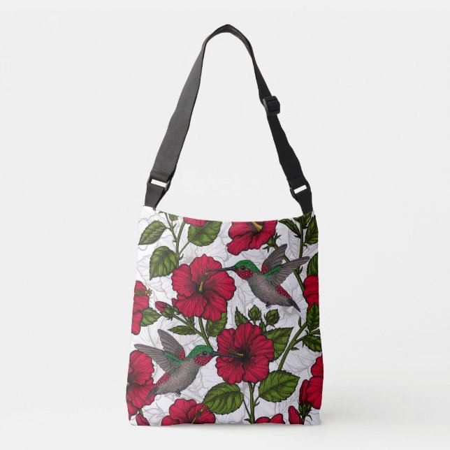 Sac Ajustable Hibiscus et colibris (Devant)