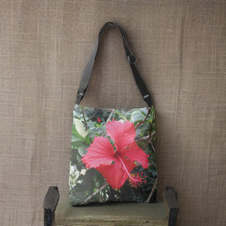 Sac Ajustable Hibiscus rouge Fourre-tout