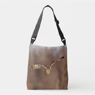 Sac Ajustable Hibou à oreilles courtes plongeant vers le sol