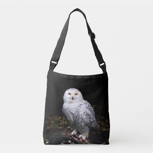 Sac Ajustable Hibou blanc majestueux d'hiver (Devant)