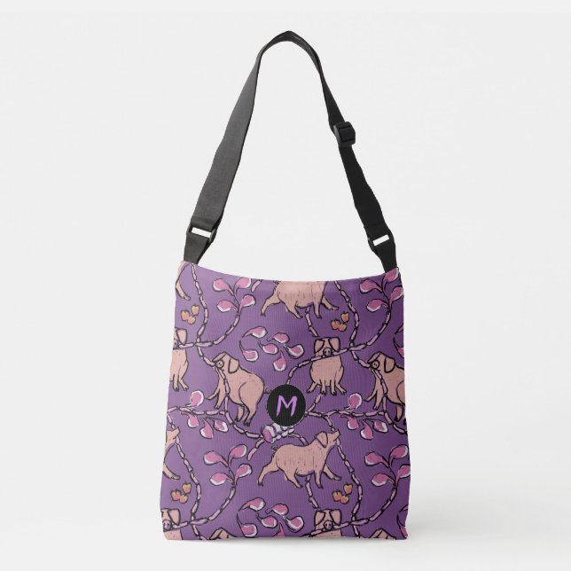 Sac Ajustable Hilarié motif Cochon Année Monogramme Choisir la c (Devant)