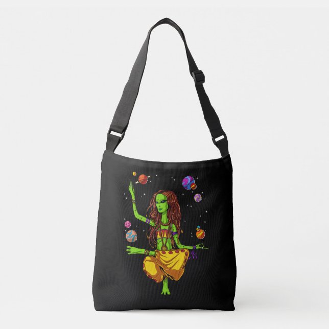 Sac Ajustable Hippie Alien spatiale Zen Yoga méditation (Devant)