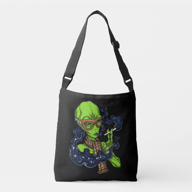 Sac Ajustable Hipster Espace Alien Fumer extra-terrestre (Devant)