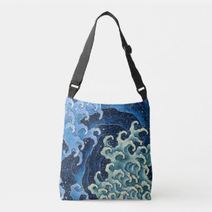 Sac Ajustable Hokusai Vague féminine Océan Vintage