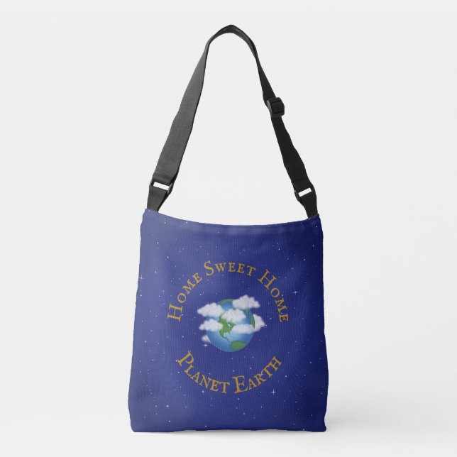 Sac Ajustable "Home Sweet Home Planet Earth" Aimer notre monde (Devant)