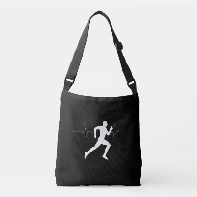 Sac Ajustable Homme Coureurs Silhouette Noir (Devant)