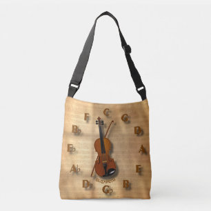 Sac Ajustable Horloge vintage de violon avec le cercle de la