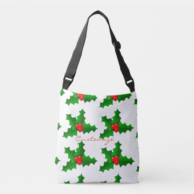 Sac Ajustable Houx vert et rouge Thunder_Cove de Noël (Devant)