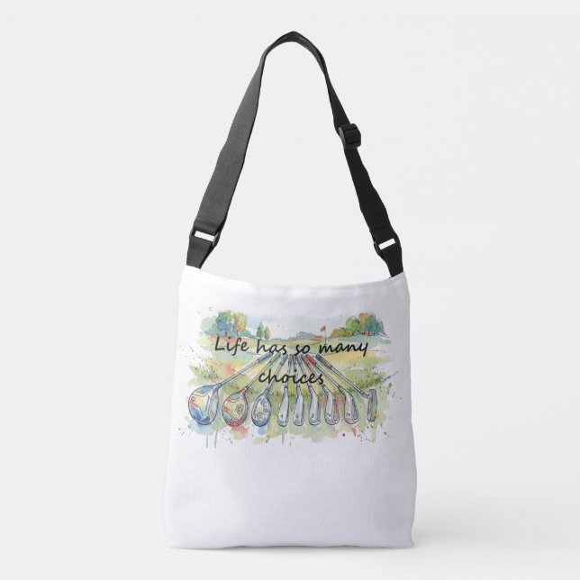 Sac Ajustable Humour Amusant Golf Citation Choix de Vie (Devant)