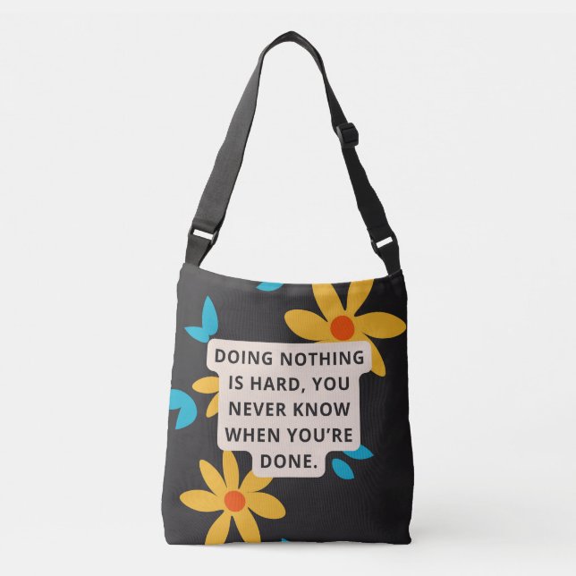 Sac Ajustable Humour Floral écologique (Devant)