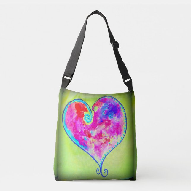 Sac Ajustable hyeart tourbillonnant rose (Devant)