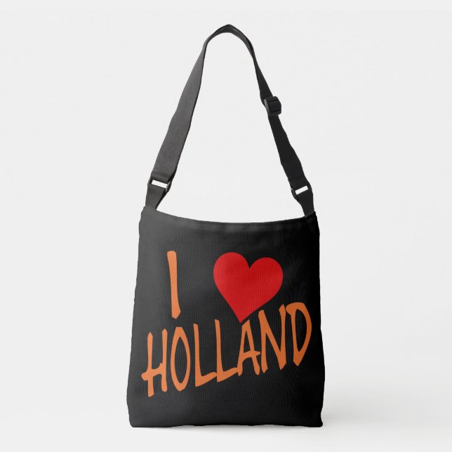 Sac Ajustable I Heart Holland ou sur bk cbcnt (Devant)