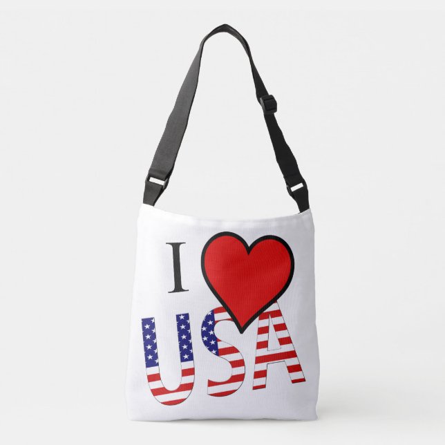 Sac Ajustable I Heart USA superposition cbcnt (Devant)