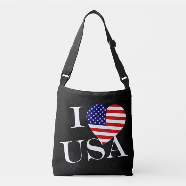 Sac Ajustable I Heartflag USA wt cbcnt (Devant)