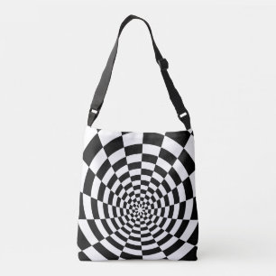Sac Ajustable Illusion optique à damiers motif spatial