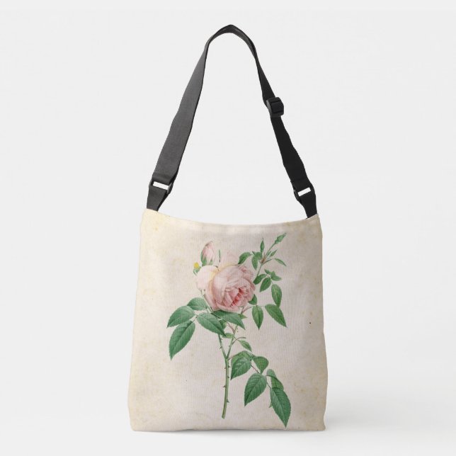 Sac Ajustable Illustration botanique de Rosa indica (Devant)