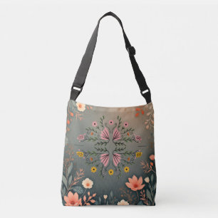 Sac Ajustable Illustration botanique folklorique symétrique