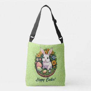 Sac Ajustable Illustration classique du lapin de Pâques. Joyeux