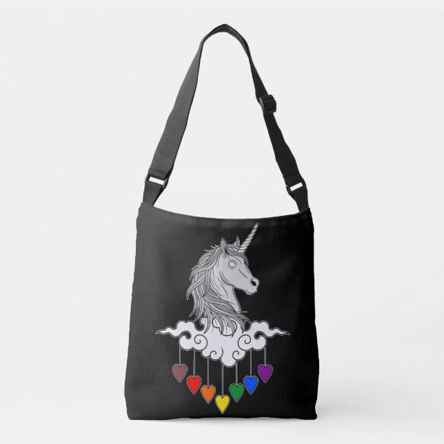 Sac Ajustable Illustration d'art de licorne majestueuse (Devant)