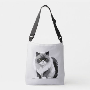 Sac Ajustable Illustration d'art vectoriel de chat avec noir et