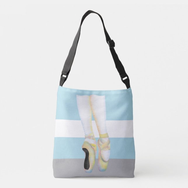 Sac Ajustable Illustration de chaussures de ballet colorées (Dos)