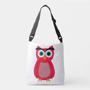 Sac Ajustable Illustration de chouette rose mignonne