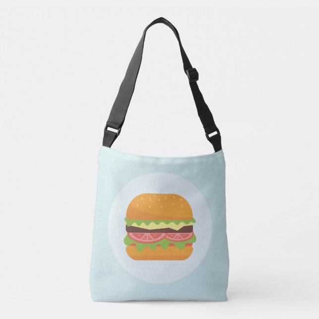 Sac Ajustable Illustration de hamburger avec tomate et laitue (Devant)